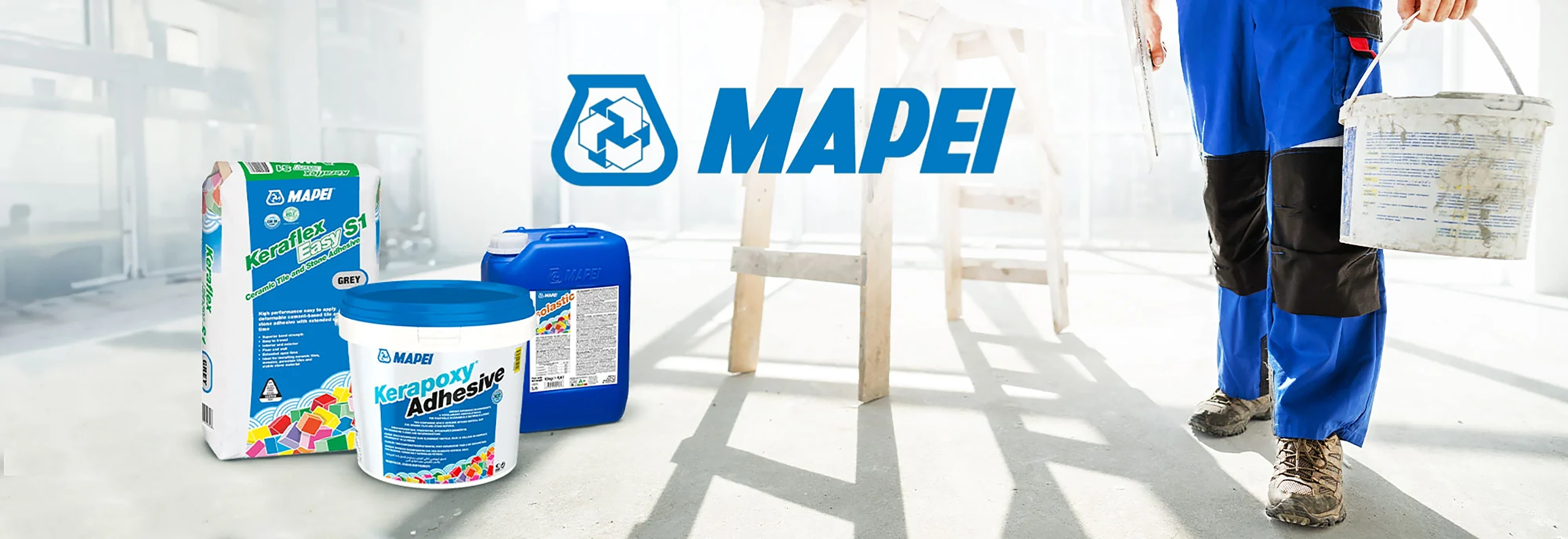 Mapei tile adhesive and construction chemical products for professional installers