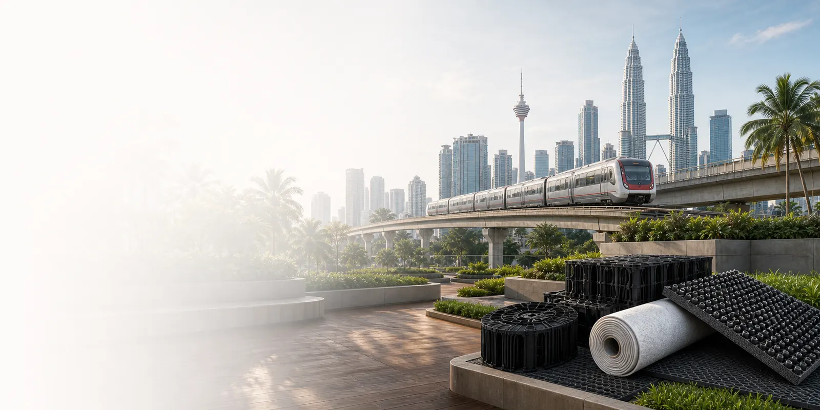 Elmich urban greening and drainage products for Malaysian projects
